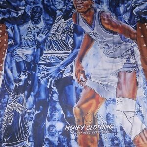 North Carolina Jordan Back From Money clothing.